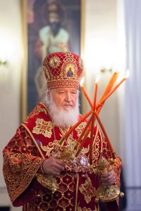 Святейший Патриарх Кирилл совершил Литургию в Александро-Невской Лавре